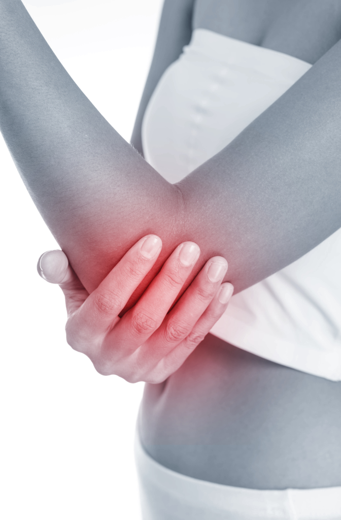 Highlighted sore elbow