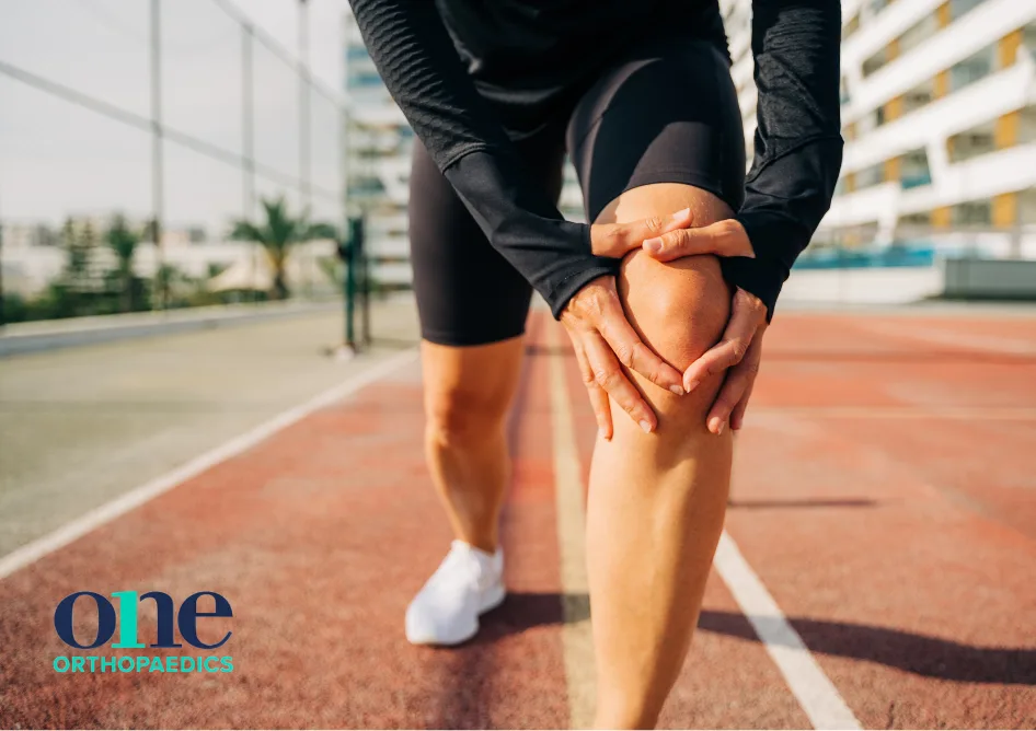Runner with knee pain